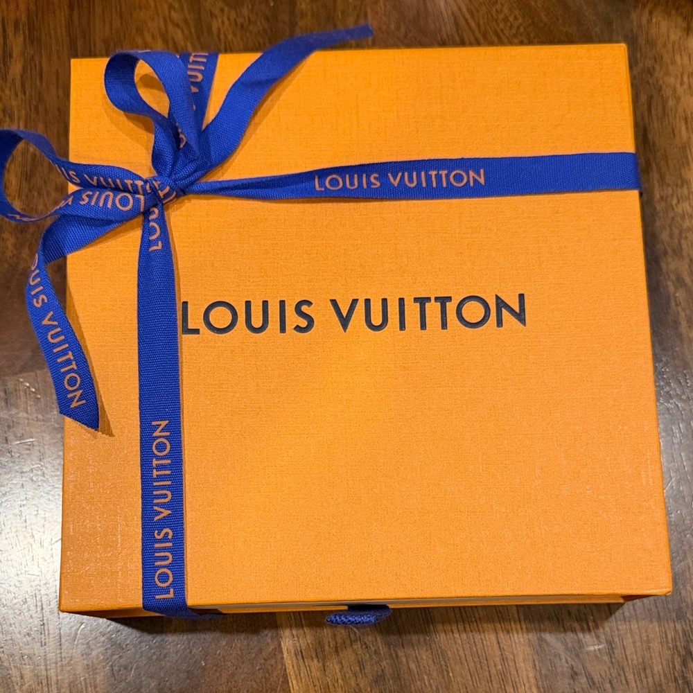 Louis Vuitton Orange Box with Blue Ribbon